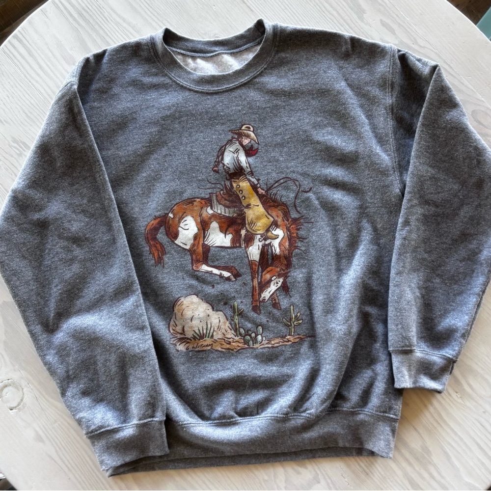 Cowboy Bronc Crewneck Sweatshirt